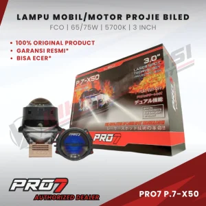 Lampu Mobil Projie Biled PRO7 X50 P.7-X50 65/75 WATT 3INCH | Super Terang, Cut-off Rapi, Hemat Daya