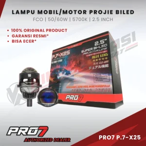 Lampu Projie Biled PRO7 P7X25 P.7-X25 Lampu Mobil LED 50/60 WATT 5700K 2,5 INCH