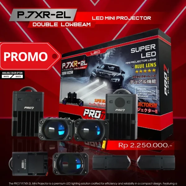 Jual PRO7 P7XR-2L 25W/25W Lampu Mobil LED Mini Projector 5700K 3000K ...