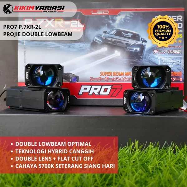 Jual PRO7 P7XR-2L 25W/25W Lampu Mobil LED Mini Projector 5700K 3000K ...