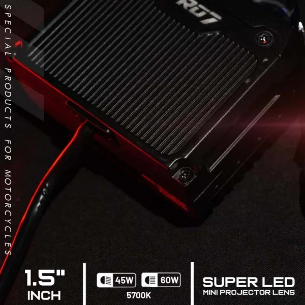 Jual Pro7 MP.2LX Mini Bi-LED Aux Projector 4-Lens | 45W/60W Square ...
