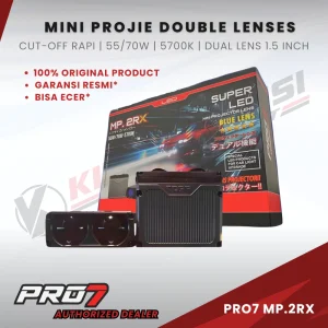 Projector Mini BiLED MP.2RX Double Lens 55W/70W 5700K | Cut Off Rapi 33mm Super Wide Beam Waterproof
